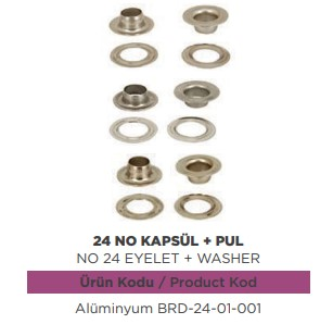 BRANDA KAPSULU GALVENIZ NO 24 + PUL DOST